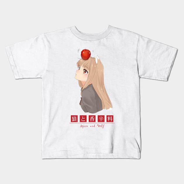 Spice and Wolf Kids T-Shirt by Tazlo